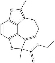 1,6-Dimethyl-7,8-dihydro-2,5-dioxa-1H-cyclohept[jkl]-as-indacene-1-carboxylic acid ethyl ester,,结构式