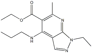 1-Ethyl-4-(propylamino)-6-methyl-1H-pyrazolo[3,4-b]pyridine-5-carboxylic acid ethyl ester