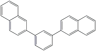 2,2'-(1,3-フェニレン)ビスナフタレン 化学構造式