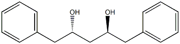 (2S,4S)-1,5-ジフェニル-2,4-ペンタンジオール 化学構造式