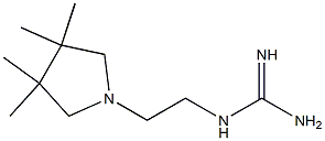 1-[2-(3,3,4,4-Tetramethylpyrrolizino)ethyl]guanidine 结构式