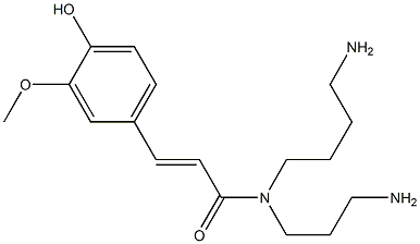 N-(3-Aminopropyl)-N-(4-aminobutyl)-3-(4-hydroxy-3-methoxyphenyl)propenamide