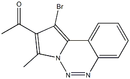 2-Acetyl-1-bromo-3-methylpyrrolo[1,2-c][1,2,3]benzotriazine,,结构式