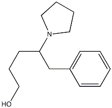 1-Phenyl-2-(pyrrolidin-1-yl)pentan-5-ol,,结构式