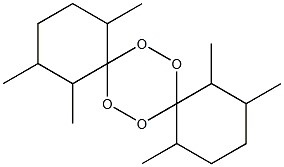 1,2,5,10,11,14-Hexamethyl-7,8,15,16-tetraoxadispiro[5.2.5.2]hexadecane,,结构式
