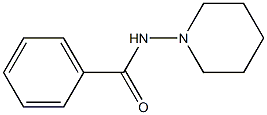 1-(ベンゾイルアミノ)ピペリジン 化学構造式
