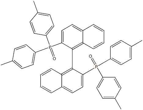 2,2'-Bis[di(p-tolyl)phosphinoyl]-1,1'-binaphthalene,,结构式