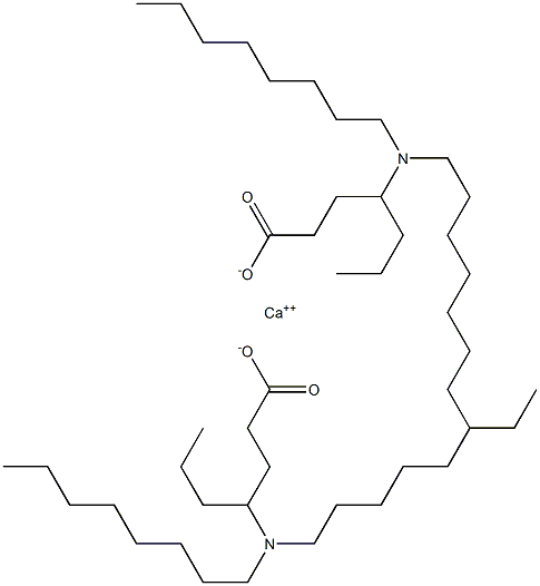 ビス[4-(ジオクチルアミノ)ヘプタン酸]カルシウム 化学構造式
