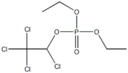 Phosphoric acid 1,2,2,2-tetrachloroethyldiethyl ester Structure