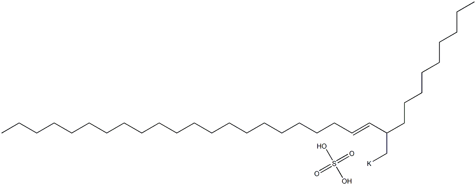 Sulfuric acid 2-nonyl-3-tetracosenyl=potassium ester salt 结构式