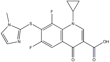 7-(1-Methyl-1H-imidazol-2-yl)thio-1-cyclopropyl-6,8-difluoro-1,4-dihydro-4-oxoquinoline-3-carboxylic acid