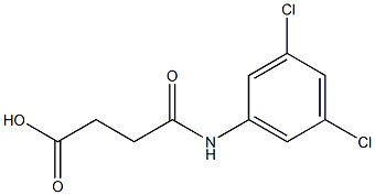 N-(3,5-ジクロロフェニル)スクシンアミド酸 化学構造式
