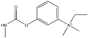 N-Ethyl-N,N-dimethyl-3-[[(methylamino)carbonyl]oxy]benzenaminium Struktur