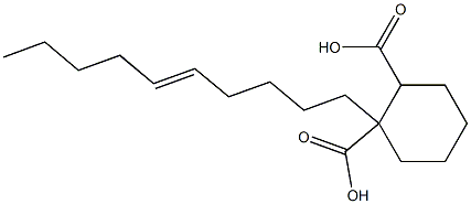 Cyclohexane-1,2-dicarboxylic acid hydrogen 1-(5-decenyl) ester Structure