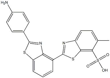 2-[2-(4-Aminophenyl)benzothiazol-4-yl]-6-methyl-7-benzothiazolesulfonic acid