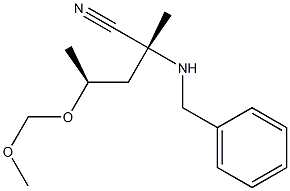 (2R,4S)-2-(Benzylamino)-4-(methoxymethoxy)-2-methylpentanenitrile|