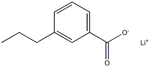 3-Propylbenzoic acid lithium salt Struktur