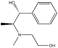 (αR)-α-[(1S)-1-[(2-ヒドロキシエチル)(メチル)アミノ]エチル]ベンゼンメタノール 化学構造式