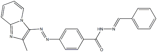 4-[(2-Methylimidazo[1,2-a]pyridin-3-yl)azo]-N'-(benzylidene)benzohydrazide Structure