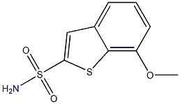 7-Methoxybenzo[b]thiophene-2-sulfonamide,,结构式