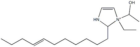 1-Ethyl-1-(1-hydroxyethyl)-2-(7-undecenyl)-4-imidazoline-1-ium Structure