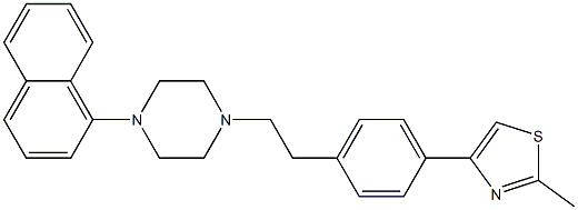 2-Methyl-4-[4-[2-[4-(1-naphthalenyl)-1-piperazinyl]ethyl]phenyl]thiazole