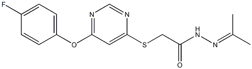  N2-(1-Methylethylidene)2-[6-(4-fluorophenoxy)pyrimidin-4-ylthio]acetohydrazide