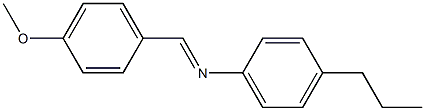 N-(4-Methoxybenzylidene)-4-propylaniline Struktur