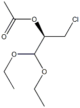 (R)-2-Acetyloxy-3-chloropropionaldehyde diethyl acetal,,结构式