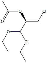 (R)-2-Acetyloxy-3-chloropropionaldehyde diethyl acetal 结构式