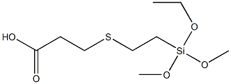 3-[2-(Ethoxydimethoxysilyl)ethylthio]propionic acid Structure