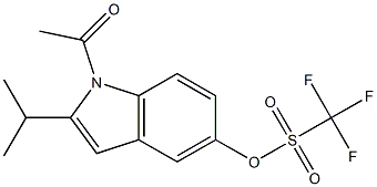 Trifluoromethanesulfonic acid 1-acetyl-2-isopropyl-1H-indol-5-yl ester