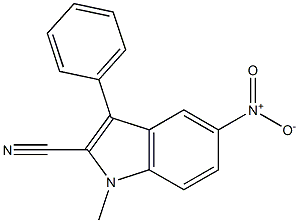  1-Methyl-5-nitro-3-phenyl-1H-indole-2-carbonitrile