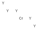 クロム-ペンタイットリウム 化学構造式