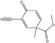 3-Cyano-1-methyl-4-oxo-2,5-cyclohexadiene-1-carboxylic acid methyl ester