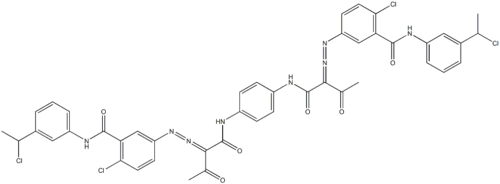  3,3'-[1,4-Phenylenebis[iminocarbonyl(acetylmethylene)azo]]bis[N-[3-(1-chloroethyl)phenyl]-6-chlorobenzamide]