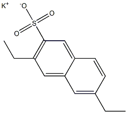 3,6-Diethyl-2-naphthalenesulfonic acid potassium salt,,结构式