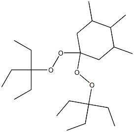 3,4,5-Trimethyl-1,1-bis(1,1-diethylpropylperoxy)cyclohexane Struktur