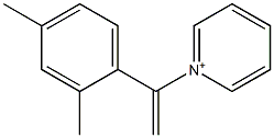 1-[1-(2,4-Dimethylphenyl)ethenyl]pyridinium 结构式