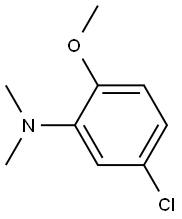 2-メトキシ-5-クロロ-N,N-ジメチルアニリン 化学構造式