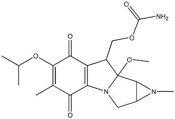 8-[[(Aminocarbonyl)oxy]methyl]-1,1a,2,8,8a,8b-hexahydro-6-isopropoxy-8a-methoxy-1,5-dimethylazirino[2',3':3,4]pyrrolo[1,2-a]indole-4,7-dione