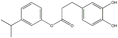 3-(3,4-Dihydroxyphenyl)propanoic acid 3-isopropylphenyl ester