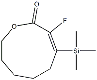 (E)-3-Fluoro-4-trimethylsilyl-1-oxacyclonona-3-en-2-one Structure