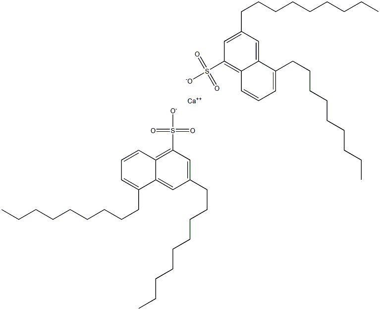 Bis(3,5-dinonyl-1-naphthalenesulfonic acid)calcium salt 结构式