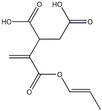 3-ブテン-1,2,3-トリカルボン酸3-(1-プロペニル) 化学構造式