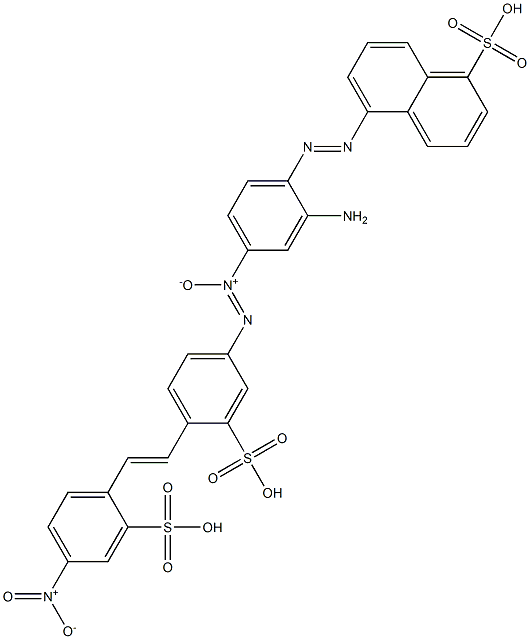 5-[[2-Amino-4-[[4-[2-(4-nitro-2-sulfophenyl)ethenyl]-3-sulfophenyl]-NNO-azoxy]phenyl]azo]-1-naphthalenesulfonic acid|