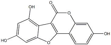 3,7,9-Trihydroxy-6H-benzofuro[3,2-c][1]benzopyran-6-one