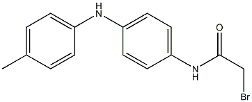 2-Bromo-4'-(4-methylanilino)acetoanilide Struktur