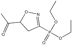 [(5-Acetyl-4,5-dihydroisoxazol)-3-yl]phosphonic acid diethyl ester,,结构式