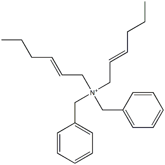 Di(2-hexenyl)dibenzylaminium Structure